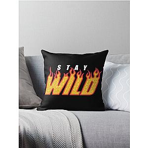 Stay Wild Fire Ben Azelart Throw Pillow