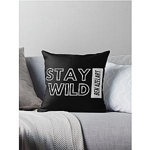 of Stay wild ben azelart Throw Pillow