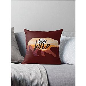 Stay Wild Ben azelart        Throw Pillow