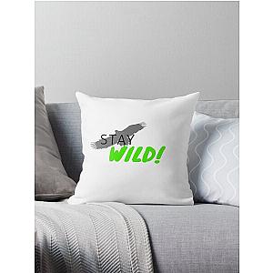 STAY WIILD BEN AZELART Throw Pillow