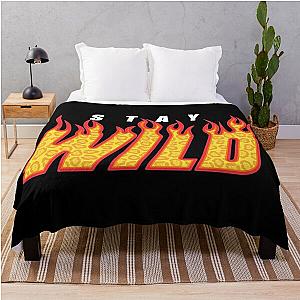 Stay Wild Fire Ben Azelart Throw Blanket