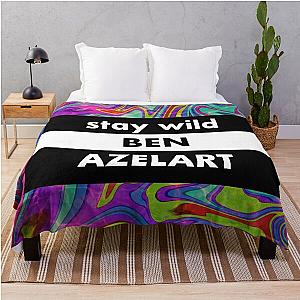 stay wild ben azelart Throw Blanket