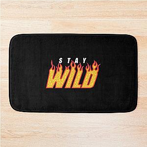 Stay Wild Fire Ben Azelart   Bath Mat