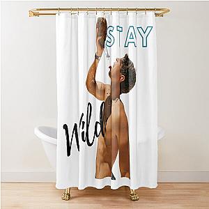 Ben Azelart Stay Wild Alzert ben Shower Curtain