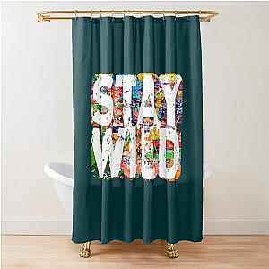 stay wild ben azelart  Shower Curtain