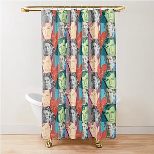 BEN AZELART POSING IN A PHOTO AND SMILING WITH A HEART Shower Curtain