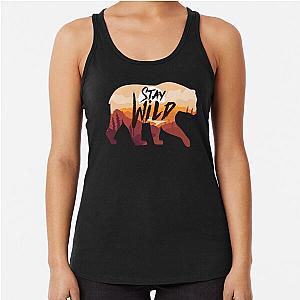 Stay Wild Ben azelart        Racerback Tank Top