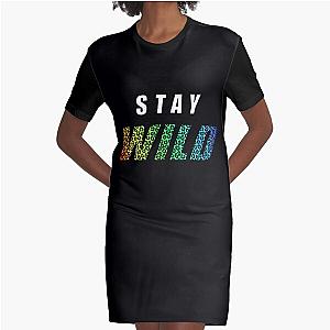 Stay Wild Exclusive Ben Azelart    Graphic T-Shirt Dress