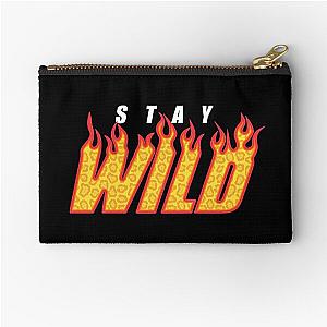 Stay Wild Fire Ben Azelart Zipper Pouch