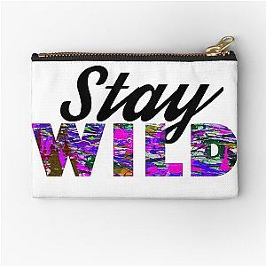 Stay Wild Ben Azelart Zipper Pouch