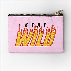 Stay Wild Fire Ben Azelart Zipper Pouch