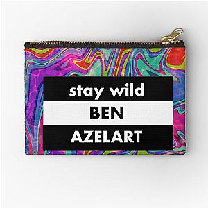 stay wild ben azelart Zipper Pouch