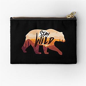 Stay Wild Ben azelart        Zipper Pouch