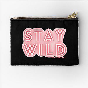 stay wild ben azelart    Zipper Pouch