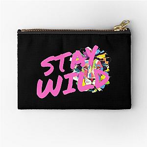 stay wild ben azelart           Zipper Pouch