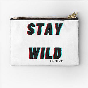 stay wild ben azelart Zipper Pouch