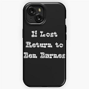 If Lost Return to Ben Barnes, White iPhone Tough Case