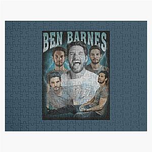 Ben Barnes vintage blue green Jigsaw Puzzle