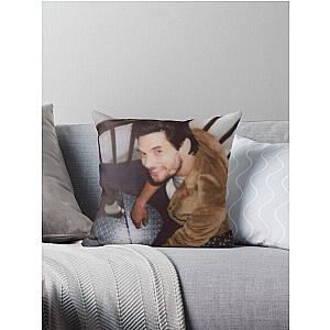 Ben Barnes posing in the stairs  Throw Pillow