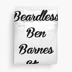 Beardless Ben Barnes Stan, Black  Duvet Cover