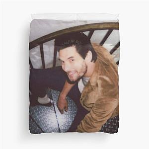 Ben Barnes posing in the stairs  Duvet Cover