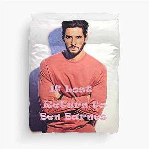 If Lost Return to Ben Barnes, pink Duvet Cover