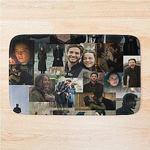 Ben Barnes and Jessie Mei Li Collage DarkLina Bath Mat