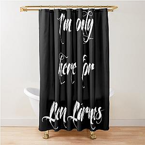 I'm Here for Ben Barnes, white Shower Curtain