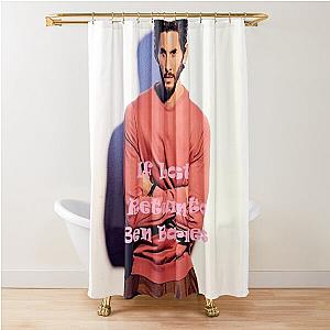 If Lost Return to Ben Barnes, pink Shower Curtain