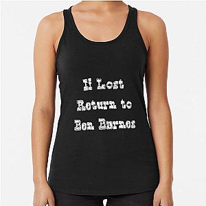 If Lost Return to Ben Barnes, White Racerback Tank Top