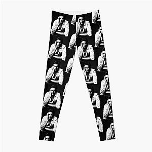 Ben Barnes Black & White Portrait Leggings