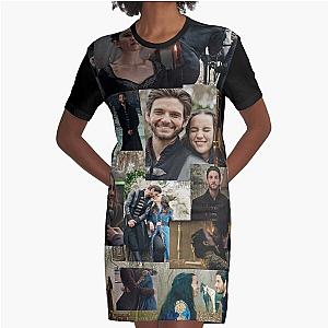 Ben Barnes and Jessie Mei Li Collage DarkLina Graphic T-Shirt Dress