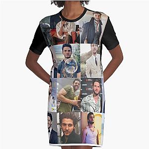 Ben Barnes Collage Graphic T-Shirt Dress