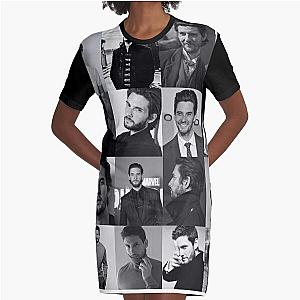 Ben Barnes Collage Graphic T-Shirt Dress