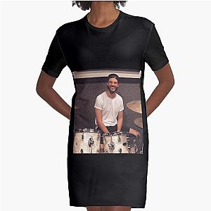 ben barnes Sticker Graphic T-Shirt Dress