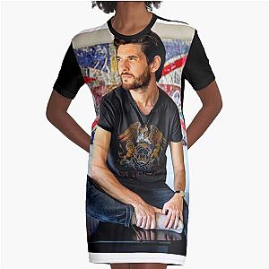 Ben Barnes on his Piano Graphic T-Shirt Dress