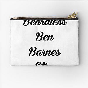 Beardless Ben Barnes Stan, Black  Zipper Pouch