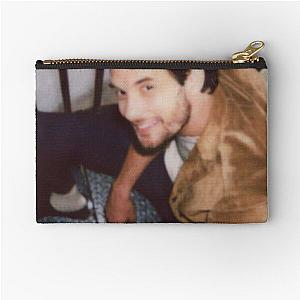 Ben Barnes posing in the stairs  Zipper Pouch