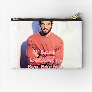 If Lost Return to Ben Barnes, pink Zipper Pouch