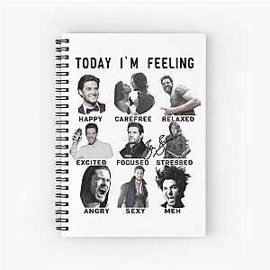 Ben Barnes Funny Feelings  Spiral Notebook