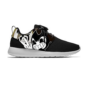 Bendy Anime Cartoon Game Bendy and The Ink Machine Cool Fashion Black Sport Running Shoes