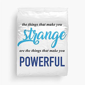 "The Things That Make You Strange Are the Things that Make You Powerful" Ben Platt Acceptance Speech  Duvet Cover