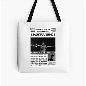 Benson Boone Newspaper All Over Print Tote Bag