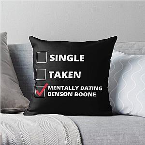 Mentally Dating Benson Boone Throw Pillow