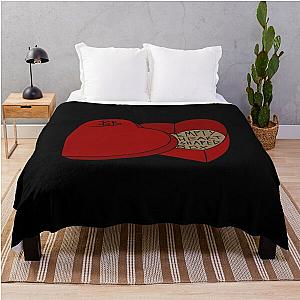 Empty Heart Shaped Box -Benson Boone (red version) Throw Blanket