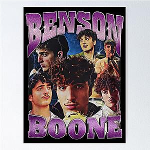 Retro Benson Boone Poster