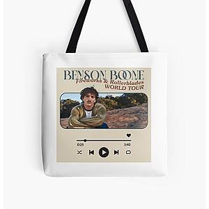 Benson Boone Fireworks And Rollerblades World Tourr All Over Print Tote Bag