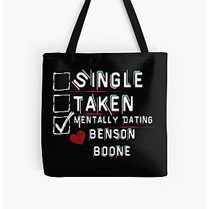 Mentally Dating Benson Boone All Over Print Tote Bag