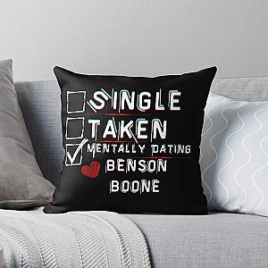 Mentally Dating Benson Boone Throw Pillow