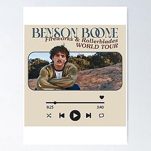 Benson Boone Fireworks And Rollerblades World Tourr Poster